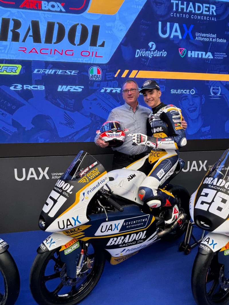 Gaher Metalic patrocinador de Brian Uriarte, piloto de Moto3